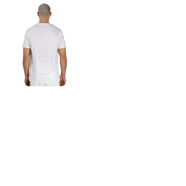몽클레어 몽클레어 Moncler Mens White Hawaii Motif Cotton T-shirt H10918C00050-8390Y-001