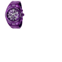Technomarine C루이 RUISE Chronograph Quartz Crystal Purple Dial Mens Watch TM-121231