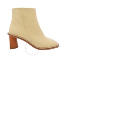 Rejina Pyo Ladies Beige 에디트 Edith Leather Ankle Boots H189-AT