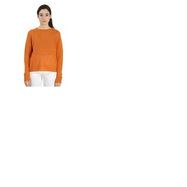 맥스마라 Max Mara Weekend Ladies Orange Volpino Knit Linen Sweater 53610521 009