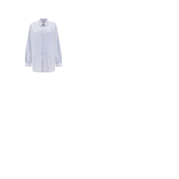 메종마르지엘라 Mm6 메종 마르지엘라 Mm6 메종마르지엘라 Maison Margiela Maison Margiela Ladies Stripe-Print Tailored Shirt S51DL0374S52651-001F