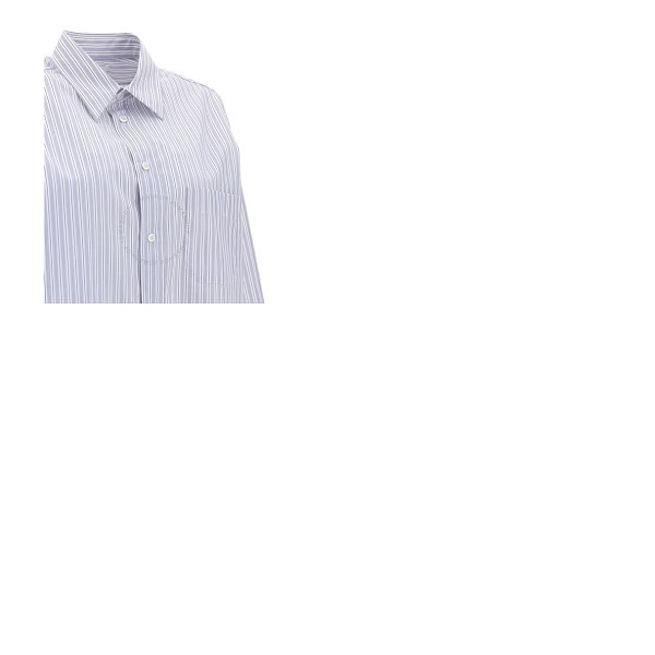 메종마르지엘라 Mm6 메종 마르지엘라 Mm6 메종마르지엘라 Maison Margiela Maison Margiela Ladies Stripe-Print Tailored Shirt S51DL0374S52651-001F
