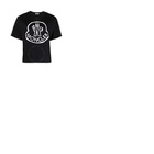 몽클레어 Moncler Ladies Black Logo-print T-s...