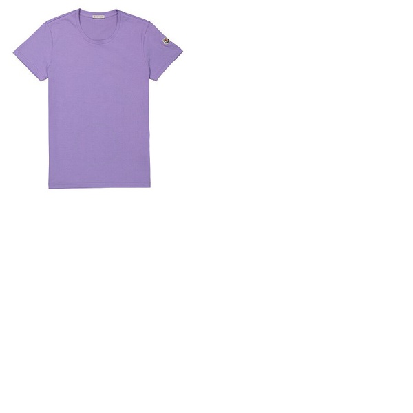 몽클레어 몽클레어 Moncler Ladies Logo Patch Cotton T-Shirt In Purple H10938C73200-V8058-605