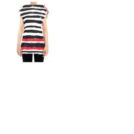 마르니 Marni Ladies Stripe-print Sleeveless Top TTMA0156P1-USCR69-MSR65