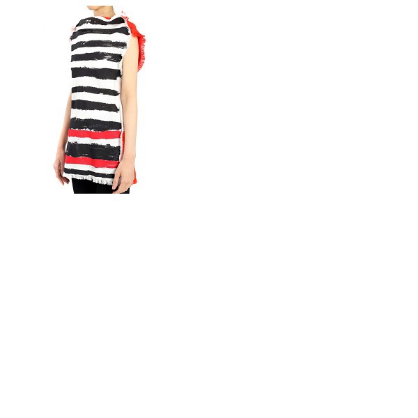 마르니 마르니 Marni Ladies Stripe-print Sleeveless Top TTMA0156P1-USCR69-MSR65