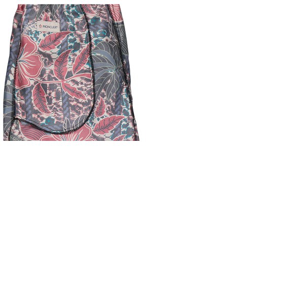 몽클레어 몽클레어 Moncler Ladies Floral Print Cropped Silk Trousers F10932A72000-A0117-090