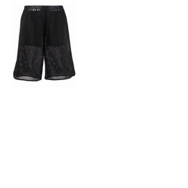 몽클레어 Moncler Ladies Black Logo-Waistband Shorts H10938H00008-899KR-999