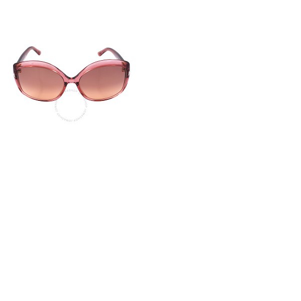 톰포드 톰포드 Tom Ford Chiara Bordeaux Gradient Oversized Ladies Sunglasses FT0919 72T 60
