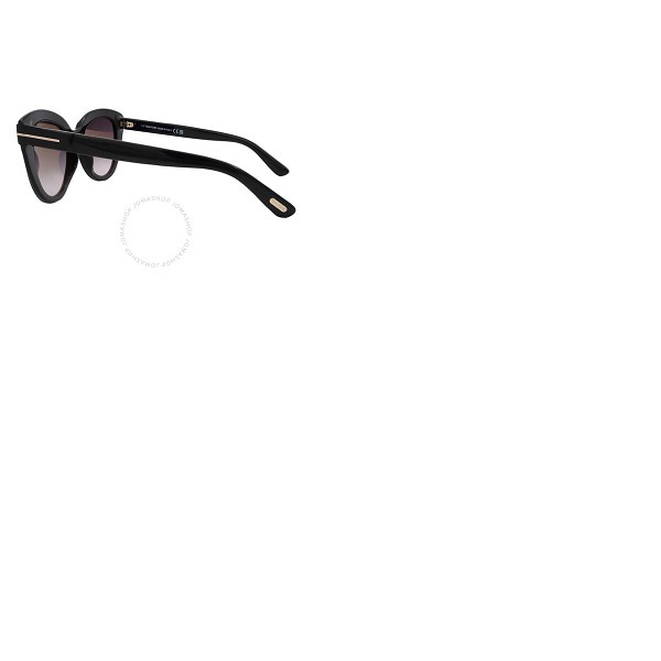 톰포드 톰포드 Tom Ford Tori Grey Gradient Cat Eye Ladies Sunglasses FT0938 01B 53
