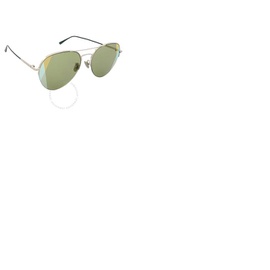 보테가 베네타 Bottega Veneta Green Pilot Unisex Sunglasses BV0247S 008 58