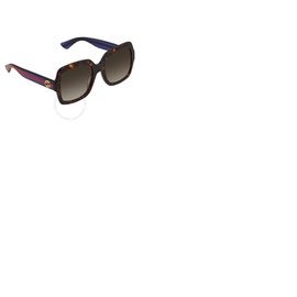 구찌 Gucci Brown Square Ladies Sunglasses GG0036SN 004 54
