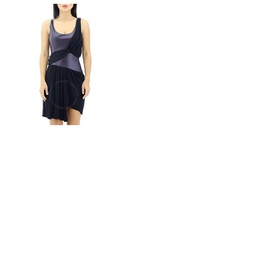 Atlein Ladies Mixed Jersey Draped Dress R05191 TJ74-C0876