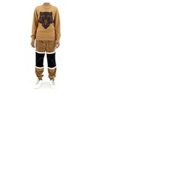 Roberto Cavalli Mens Cinnamon Animalia Embroidered Sweatshirt EN709Y- 2418A-251