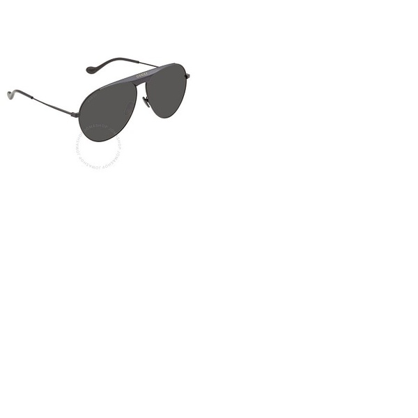 구찌 구찌 Gucci Grey Pilot Mens Sunglasses GG0908S 004 65