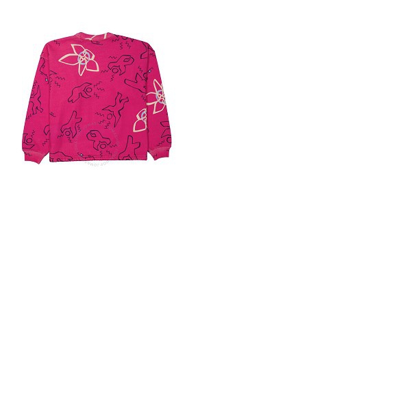 이자벨마랑 이자벨마랑 Isabel Marant Ladies Fuchsia Muza Printed Crew Neck Cotton Sweatshirt SW0344-039I
