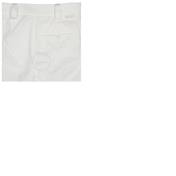 몽클레어 몽클레어 Moncler Ladies Natural Cotton Gabardine Cropped Trousers G10932A71700-V0064-034