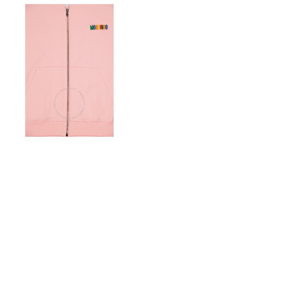  모스키노 Moschino Pink Cotton Logo Zip Hoodie A 1720 526 0242