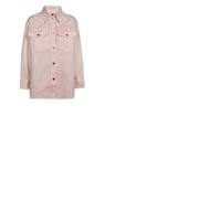 스텔라 맥카트니 Stella Mccartney Ladies Pale Pink Logo-Plaque Denim Jacket 602921 SOH59-8061