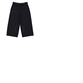 몽클레어 Moncler Ladies Black Wide-Leg Cropped Wool Trousers G20932A00012-54233-999