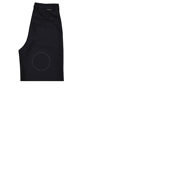몽클레어 몽클레어 Moncler Ladies Black Wide-Leg Cropped Wool Trousers G20932A00012-54233-999