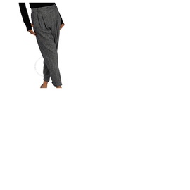 버버리 Burberry Wool Cashmere Tweed Tailored Trousers With Belt Detail 8014294