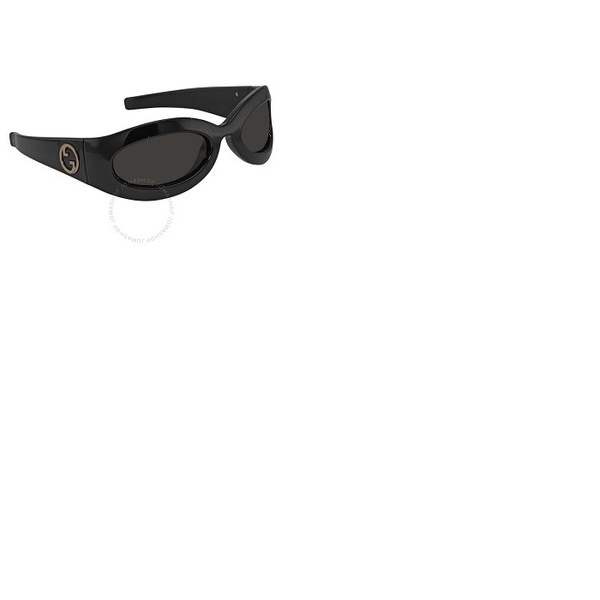 구찌 구찌 Gucci Grey Mask Ladies Sunglasses GG1247S 001 60