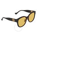 구찌 Gucci Brown Round Ladies Sunglasses GG1028SK 003 56