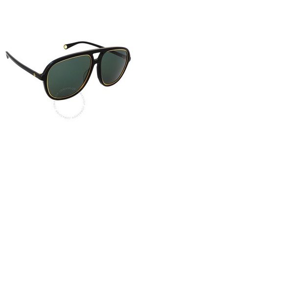 구찌 구찌 Gucci Green Pilot Ladies Sunglasses GG1077S 002 57