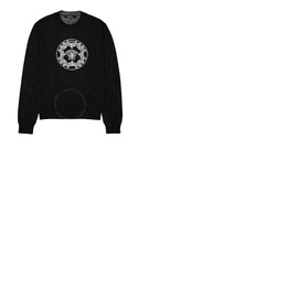 베르사체 Versace Mens Black Medusa Intarsia Crewneck Sweater 1006232-1A04250-1B000
