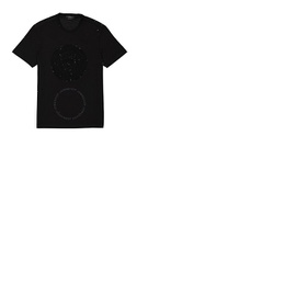 베르사체 Versace Mens Black Barocco Silhouette T-Shirt 1006982-1A04960-1B000