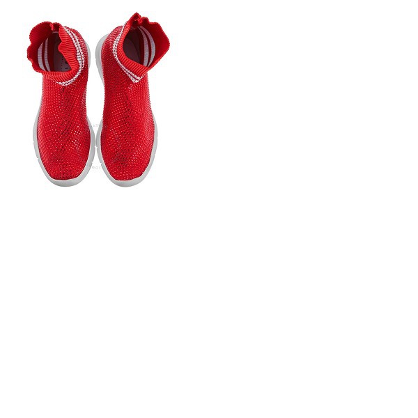  Joshua Sanders Ladies Red Sneakers Sock All Strass 10567 Red