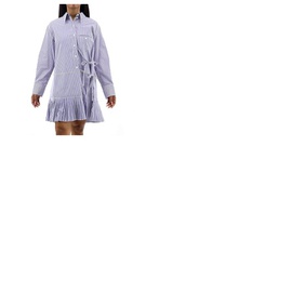 Chloe Blue Tie-detail Shirt Dress CHC20SRO4104599G