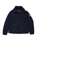 휴고 Hugo Boss Dark Blue Logo Detail Water-Repellent Padded Jacket 50476117-404