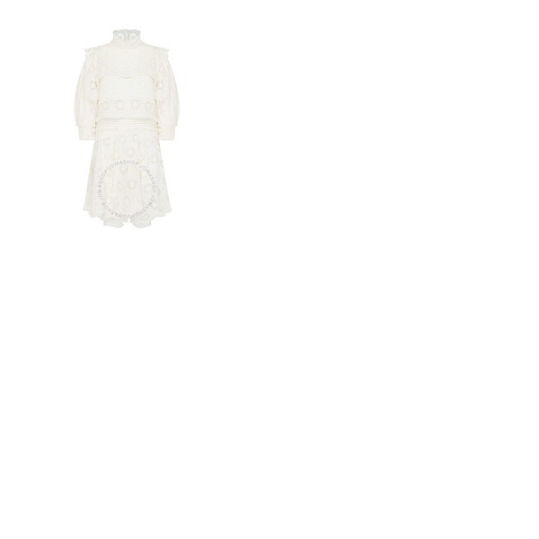 이자벨마랑 이자벨마랑 Isabel Marant Ladies White Dysart Broderie Anglaise Mini Dress RO2166-032I
