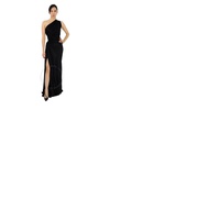 Roberto Cavalli Ladies Black Jersey One Shoulder Evening Dress HWR149-JE049-05051