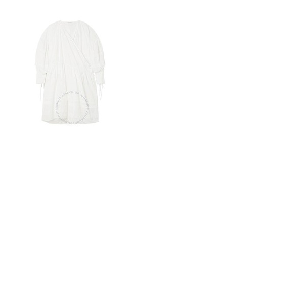  세실리에 반센 Cecilie Bahnsen Ladies White Amalie Wrap Dress EDI-0010