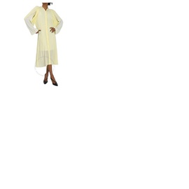 아크네 스튜디오 Acne Studios Ladies Pale Yellow Layered Long Sleeve Dress A20417