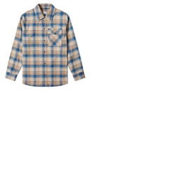 몽클레어 Moncler Mens Checked Logo-Print Cotton Shirt H10912F00002-549XX-720