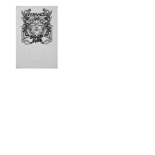 베르사체 베르사체 Versace Mens Optical White Medusa Head-Print T-Shirt 1006431-1A04393-1W000
