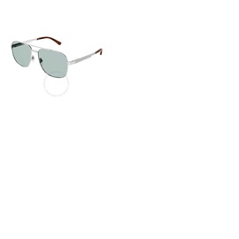 구찌 Gucci Green Navigator Mens Sunglasses GG1223S 004 60