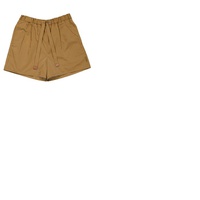 몽클레어 Moncler Ladies Tan Gabardine High-Waisted Drawstring Shorts H10932B00003-54A1K-224