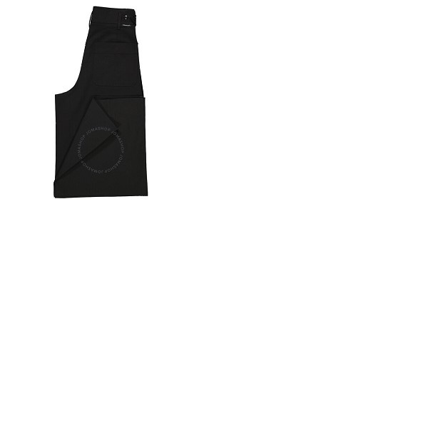 몽클레어 몽클레어 Moncler Ladies Black Wide Leg Cargo Trousers G20932A00013-54A1U-999