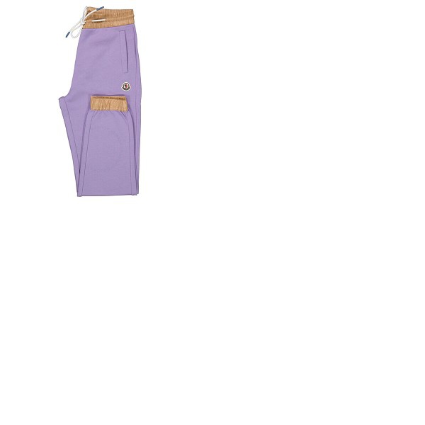 몽클레어 몽클레어 Moncler Ladies Purple Cotton Logo Sweatpants H10938H00011-809LC-605