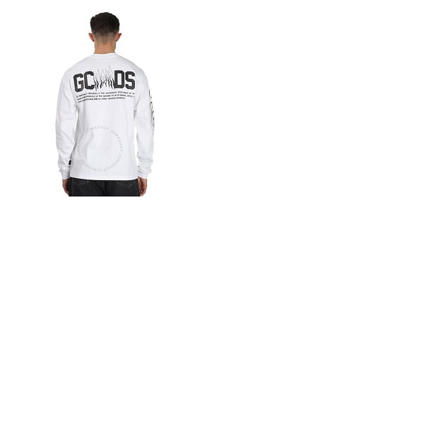 Gcds White Long Sleeve Print T-shirt SS20M020065-01