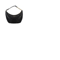 오프화이트 Off-White Paperclip Curved Clutch Bag In Black OWNN058F22LEA0011000