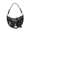 베르사체 Versace Repeat Mini Black Hobo Bag 10098191A058781B00P