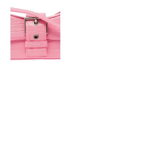 발렌시아가 발렌시아가 Balenciaga Lindsay Bag With Shoulder Strap In Soft Matt Calfskin Pink 701141210C95812