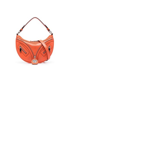 베르사체 베르사체 Versace Small Repeat Hobo Bag - Orange 10076801A058781O53P