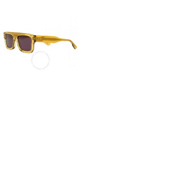 구찌 구찌 Gucci Grey Rectangular Mens Sunglasses GG1085S 003 53